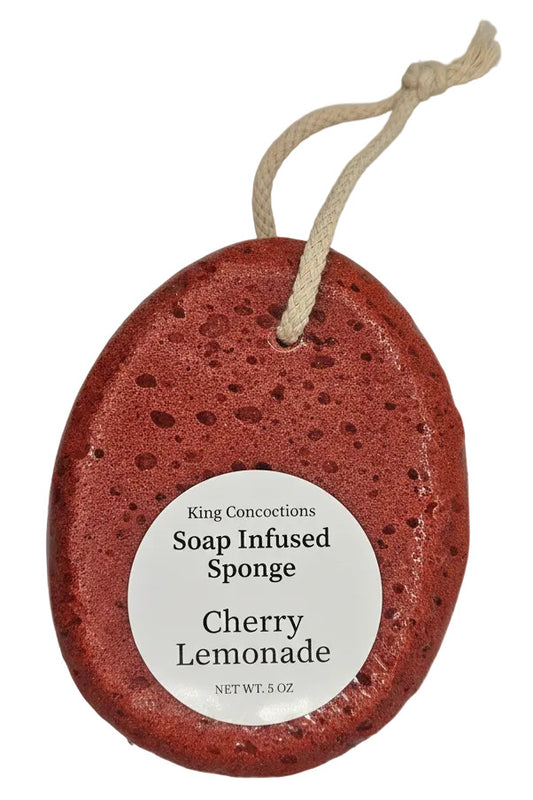 Cherry Lemonade | 5oz Soap Infused Bath Sponge