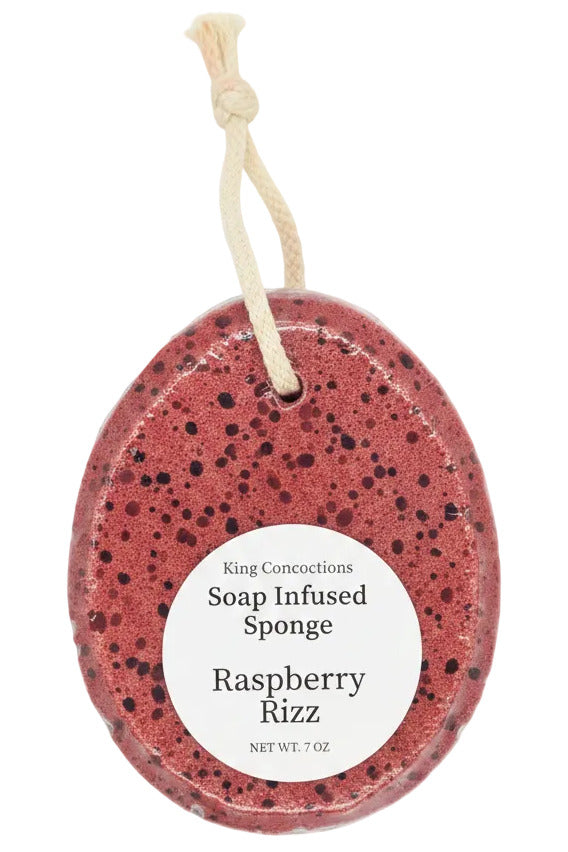 Raspberry Rizz | 7oz Soap Infused Bath Sponge