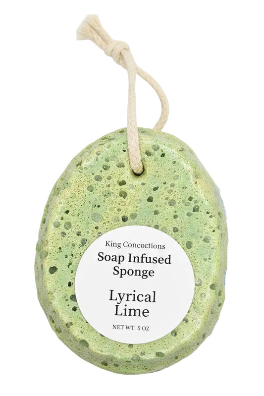 Lyrical Lime | 7oz Soap Infused Bath Sponge